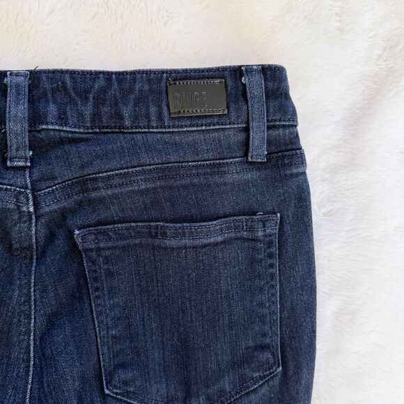 Paige Womens Hoxton Ankle Skinny Jeans Size 26 Alania Dark Wash Blue Stretch - Picture 5 of 11